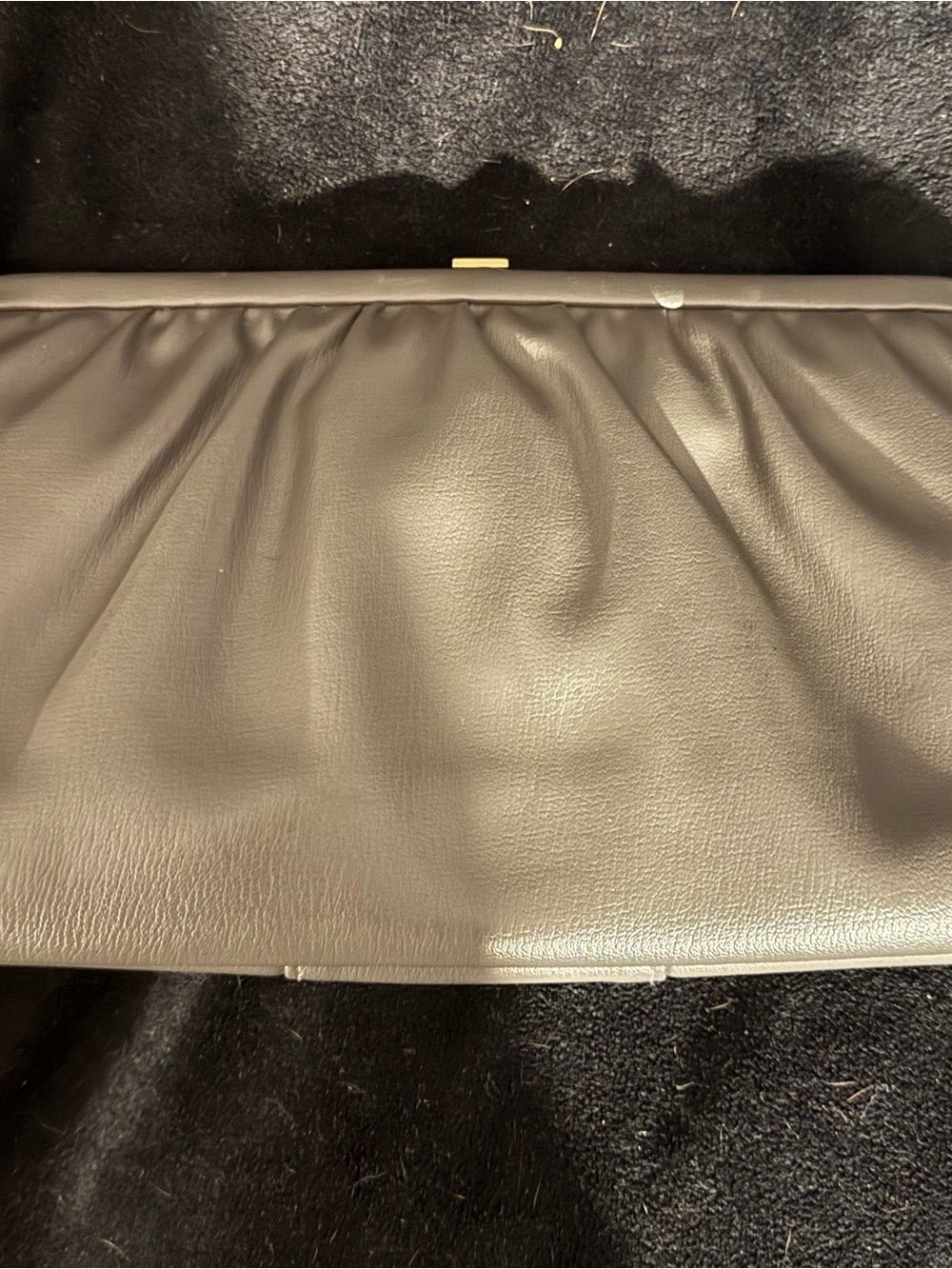 Vintage Julius Resnick JR Grey Shoulder Bag/Clutch With Kisslock Closure